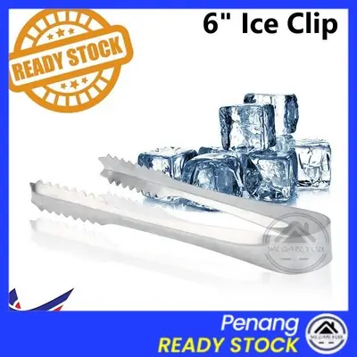 Wecareyou20 6" 8" Ice Cube Clip Penyepit Ice Sepit Ice BBQ Tong Barbecue Clip Ice Bucket Clip Food Clip Penyepit Makanan