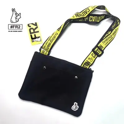 FR2 Fucking Rabbit Small Shoulder Bag Crossbody Sling Bag Waist Bag Beg FR Beg Tali Kuning Bag Viral