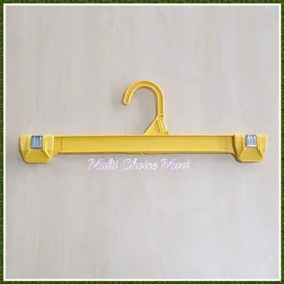 10pcs Hanger Seluar Jeans 12 inch / Hanger Kuning Klip Seluar Dewasa / Clip Hanger / Hanger Tudung / Pant Hanger Bundle