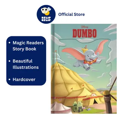 Disney Dumbo Magic Readers Bedtime Story Book for Kids to Read 3D Cover