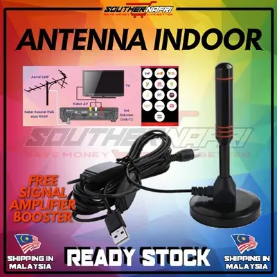 [ READY STOCK ] [ TV MALAYSIA ] DIGITAL ANTENNA DVBT2 HDTV TV BOX CHANNEL MYTV  MALAYSIA FREE AMPLIFIER SIGNAL BOOSTER