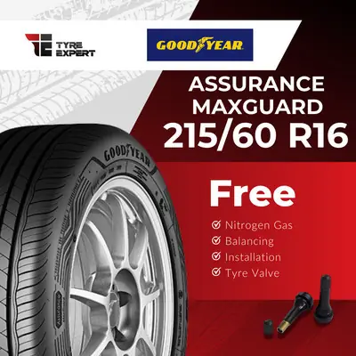 215/60R16 GOODYEAR Assurance MaxGuard (With Delivery/Installation) tyre tayar