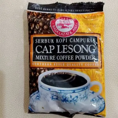 Serbuk kopi campuran cap lesong(kopi halus)