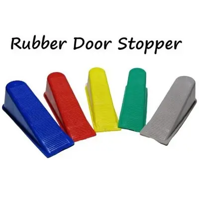 门顶 DOOR STOPPER DOOR WEDGE PENYENDAL PINTU Rubber Door Wedge Stopper Shaped Floor Buffer Door Stop Keep Door Open Door
