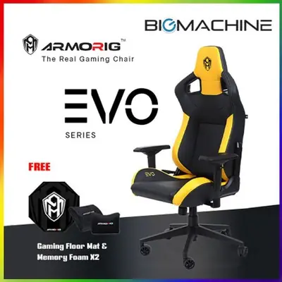 ARMORIG EVO Series Premium Gaming Chair - Yellow (2 Years Warranty)