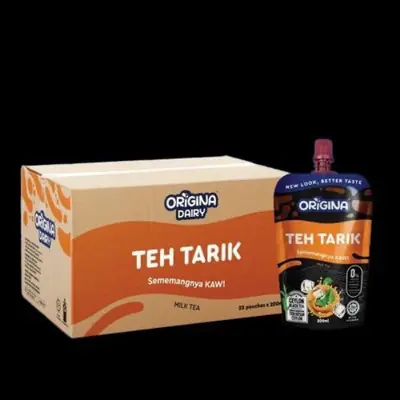 ORIGINA TEH TARIK 200ML PER CARTON (24PCS) - KAW KAW TEH TARIK PAGI DAN PETANG BOLEH MINUM PANAS DAN SEJUK