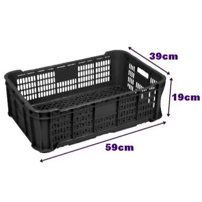 Plastic Industrial Basket / Plastic Basket / Rectangle Basket / Vegetable Tray / Bakul Besar