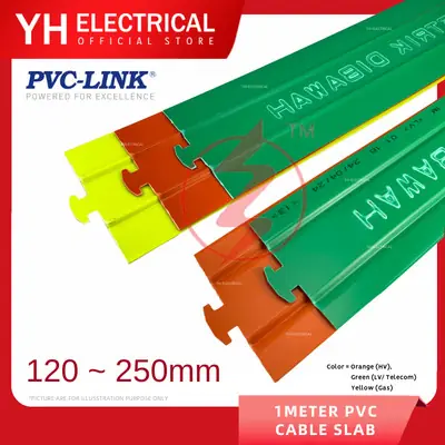PVC-LINK 4" / 6" / 8" /10“ inch High Impact uPVC CABLE SLAB (BAHAYA , KABEL LETRIK DIBAWAH)