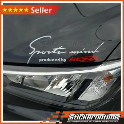 Bezza Sport Mind Car Sticker for Bonet