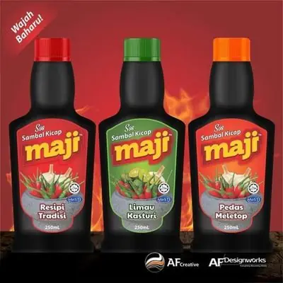 SAMBAL KICAP MAJI PEDAS MELETOPS  & SAMBAL KICAP MAJI LIMAU KASTURI
