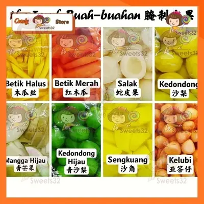 1kg Jeruk Buah Sedap Mangga Kedondong Ambra Betik Salak Sengkuang Kelubi