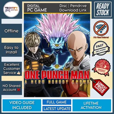 [PC Game]  One Punch Man A Hero Nobody Knows (v1.3 + All DLCs) - Offline [Disc | Pendrive | Download Link]