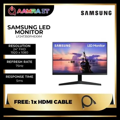 Samsung 24" LF24T350FHEXXM 75Hz 5MS FreeSync IPS Monitor