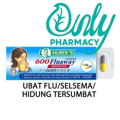 Hurix's 600 Fluaway Capsule 6's 好力600伤风丸