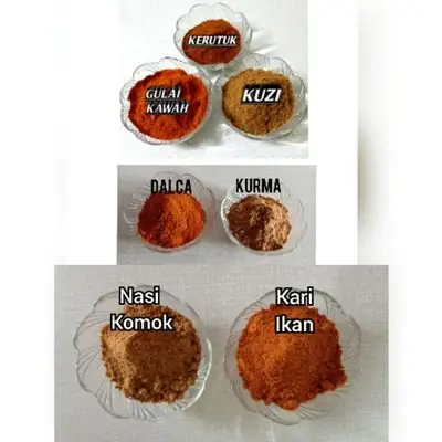 REMPAH RATUS MASAKAN (GULAI KAWAH, KUZI, KERUTUK, DALCA, KURMA, NASI KOMOK, KARI IKAN)
