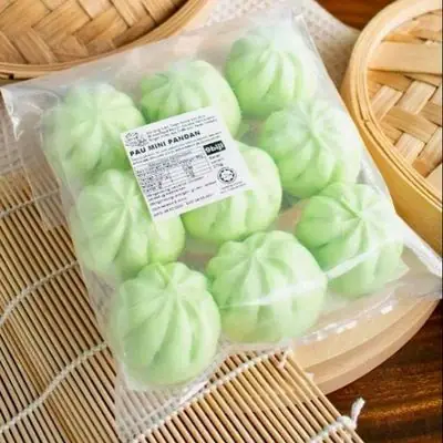 HALAL FROZEN MINI PANDAN PAU 270gm ( 9pcs per pack )