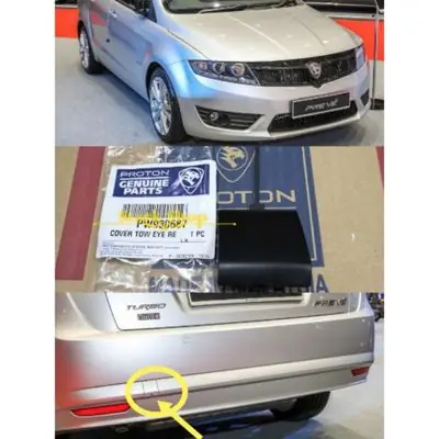 ORIGINAL PROTON PREVE REAR BUMPER TOWING COVER CAP (BELAKANG TOWING)