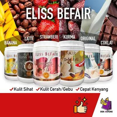 ELISS BEFAIR SUSU PUTIH GEBU Pemutih Badan, Rawat Jerawat dan Jeragat | Kusam Kering | Kulit Lembab