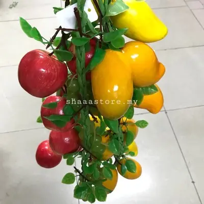[READY STOCK] Hiasan Buah Sayuran Plastik Gantung/ Artificial Fruit and Vegetables Hanging/ Kitchen Deco