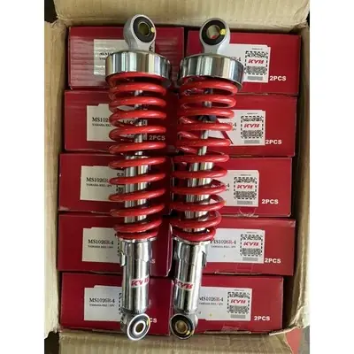 REAR ABSORBER ABSORBER BELAKANG ORIGINAL 100% KYB KAYABA FOR YAMAHA RXZ EX5 DREAM MS1026 MERAH HITAM