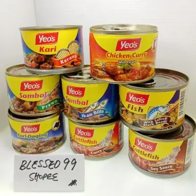 Yeo's Chicken Curry (145g) Kari Kerang (160g) Sambal Udang, Kari Sotong, Cuttlefish Soy, Sambal Ikan Bilis, Meat Curry