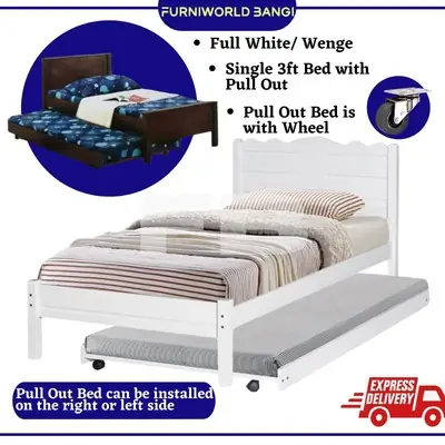 Cmco Can Ship Out Ready Stock Furniworld Single Wooden Bedwenge