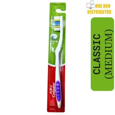 Colgate Classic Deep Clean Medium Toothbrush Berus Gigi Colgate Classic