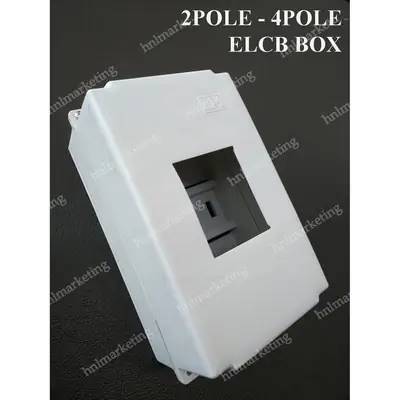 ELCB RCCB PVC BOX ENCLOSURE 2POLE 4POLE