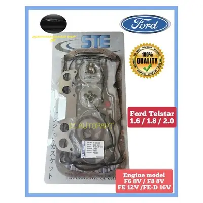 MAZDA FORD TELSTAR 1.6 F6 1.8 F8 8V TELSTAR 12V 16V KIA SPORTAGE FE ENGINE TOP OR FULL OVERHAUL GASKET SET (CARBON)