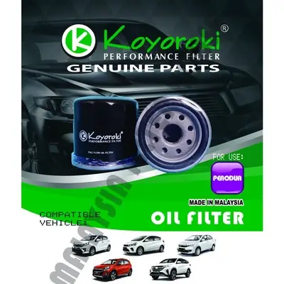 PERODUA AXIA(B200) MYVI(M800) BEZZA(B300) ARUZ(F850) PENAPIS OIL FILTER RDH-P2A12-O 15610-P2A12
