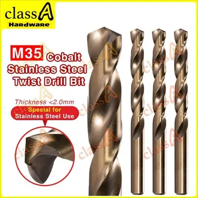 ClassAHW M35 High Quality Stainless Steel HSS Twist Drill Bit Metal Steel Wood Rotary Drilling Mata Tebuk Kayu Besi