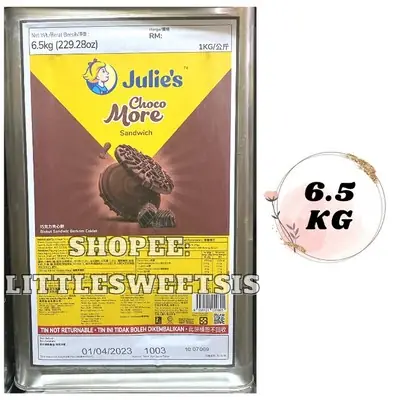 JULIE'S CHOCO MORE SANDWICH - BISKUT TIN 6.5KG