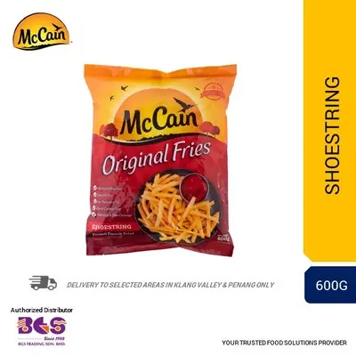 McCain Frozen French Fries Shoestring 600g Retail Pack