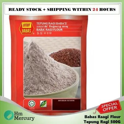 Babas Raagi Flour Tepung Ragi 500G