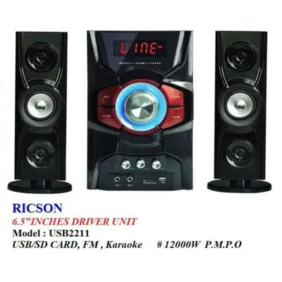 RICSON MULTI BLUETOOTH SPEAKER 6.5inch SUBWOOFER USB2211
