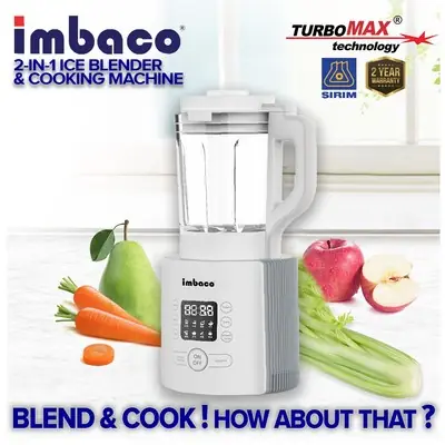 Imbaco TurboMAX Commercial Blender Soup, Milkshake, Vegetable & Fruits Juice, Nut Milk and Paste Maker