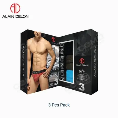 Alain Delon (3 Pcs) Men’s Cotton Mini Underwear – AD5366