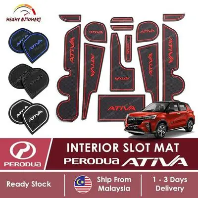 Perodua ATIVA Slot Mat Interior Accessories Gear Up Bodykit Body Kit Car Raize Aksesori Kereta Assesori Daihatsu Rocky