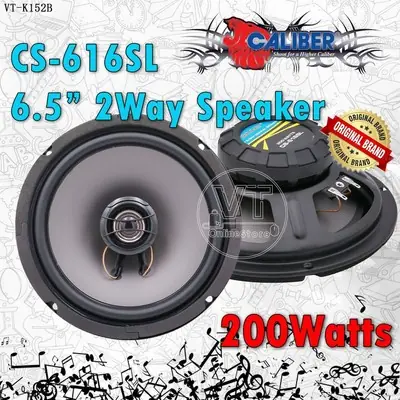 CALIBER 6.5" 2-Way Coaxial Car Speaker CS-616SL