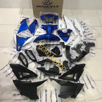 MODENAS CT115 BODY COVER FULL SET WHITE+BLUE ORIGINAL 100%