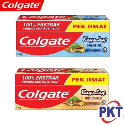 COLGATE TOOTHPASTE KAYU SUGI 2X160G