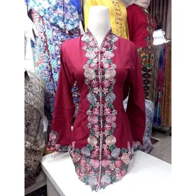 KEBAYA NYONYA SULAM WARNA☑️ KEBAYA NYONYA MODEN ☑️KEBAYA NYONYA INDONESIA☑️ KEBAYA NYONYA HARGA MURAH MERIAH