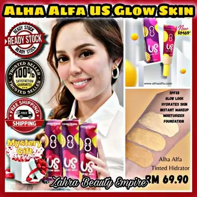UQASHA SENROSE X ALHA ALFA TINTED HIDRATOR | US GLOW SKIN [💯ORI HQ] + 🎁FREE GIFTS🎁