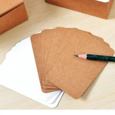 Kad Kosong Hadiah Tulisan 1pc , Blank Card, DIY Greeting card , wish card , kraft paper , gift,  happy birthday 牛皮纸 ,