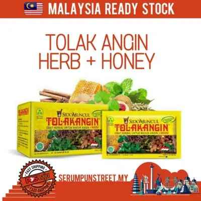 READY STOCK Herba Cecair Tolak Angin 5 & 12's