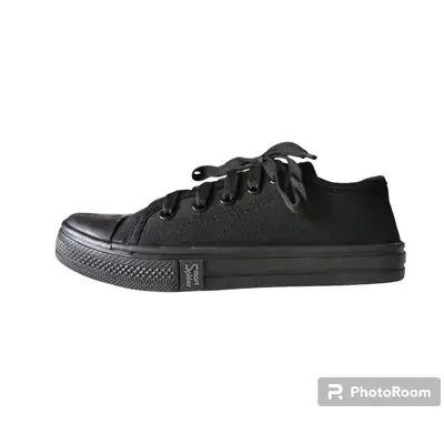 Ready Stockadult Black Canvas Saleskasut Kanvas Sekolah Hitam Harga Terendah Murag Giler