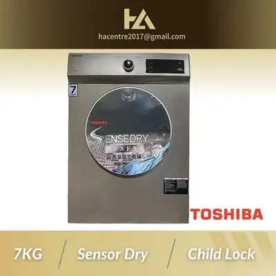 Toshiba 7KG SENSEDRY™ Tumble Dryer TD-H80SEM / TDH80SEM 烘干机 Mesin Pengering Pakaian