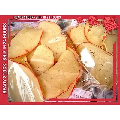 ❴READY STOCK❵Ship In 24 Hours Raw (Unfry) Fresh Mukah Crispy Tasty Homemade Keropok Tong Yuan (200G) Halal 沐胶新鲜(未炸)虾鱼饼特产