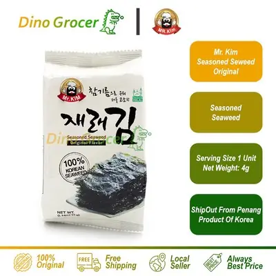 Mr.Kim Seasoned Seaweed Original 4g 韩国海苔紫菜