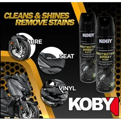 KOBY PROTECTANT SPRAY 250ML CLEAN & SHINNING Matte & Gloss Surface .
